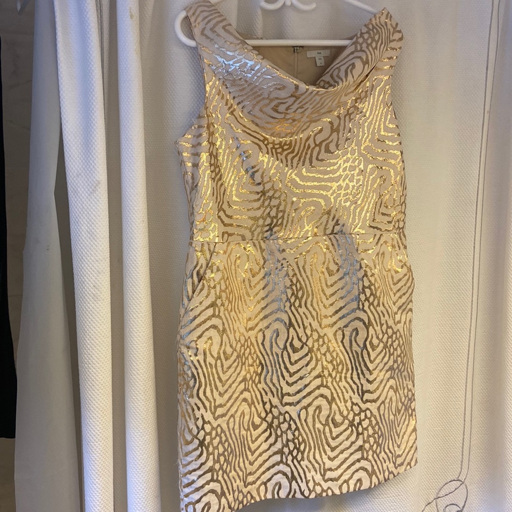 Gap Gold Cocktail Dress